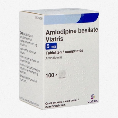 Amlodipine comprimés et cœur stylisé