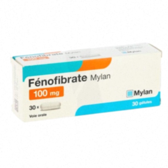 Fenofibrate - Illustration de capsules et d'un graphique de cholestérol