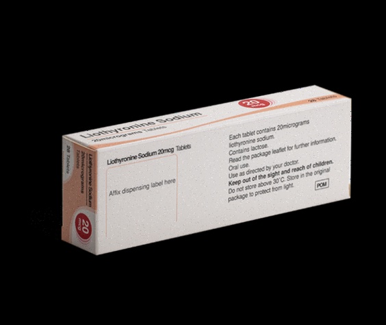 Commande Liothyronine – illustration d’une boîte de comprimés