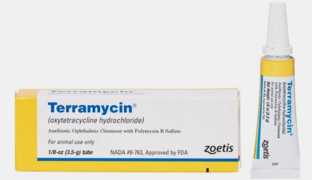 Terramycin ointment et boîte