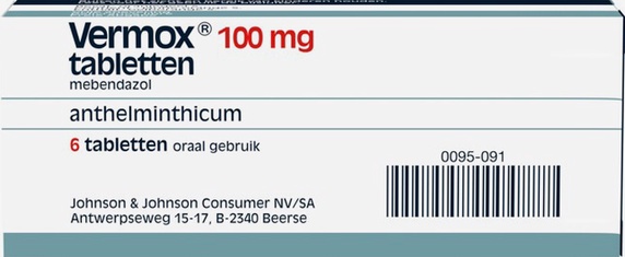 Acheter Vermox - Illustration des comprimés de Vermox