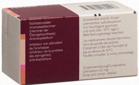 Femara - Illustration d’une boîte de comprimés de letrozole