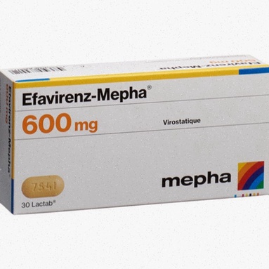 Flacon et comprimés d’Efavirenz - Illustration