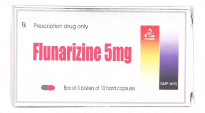 Flunarizine générique – Illustration d'un comprimé bleu