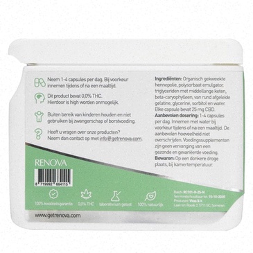 Boîte de Renova et tube de crème