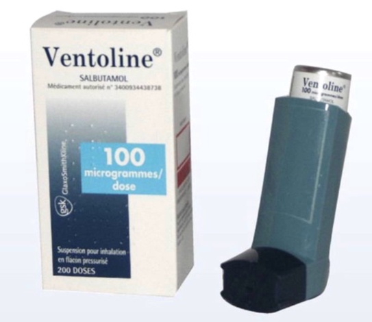 Inhalateur de Salbutamol pour asthme