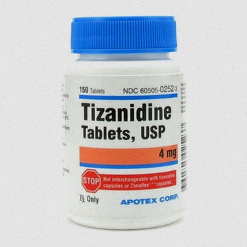Tizanidine - Illustration du comprimé de tizanidine
